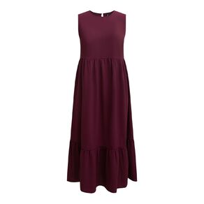 H&H Women's Sleeveless Tiered Dress Midaxi