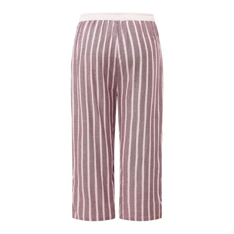 H&H Women's Plus Size Flannelette Pants, Red Mid, hi-res