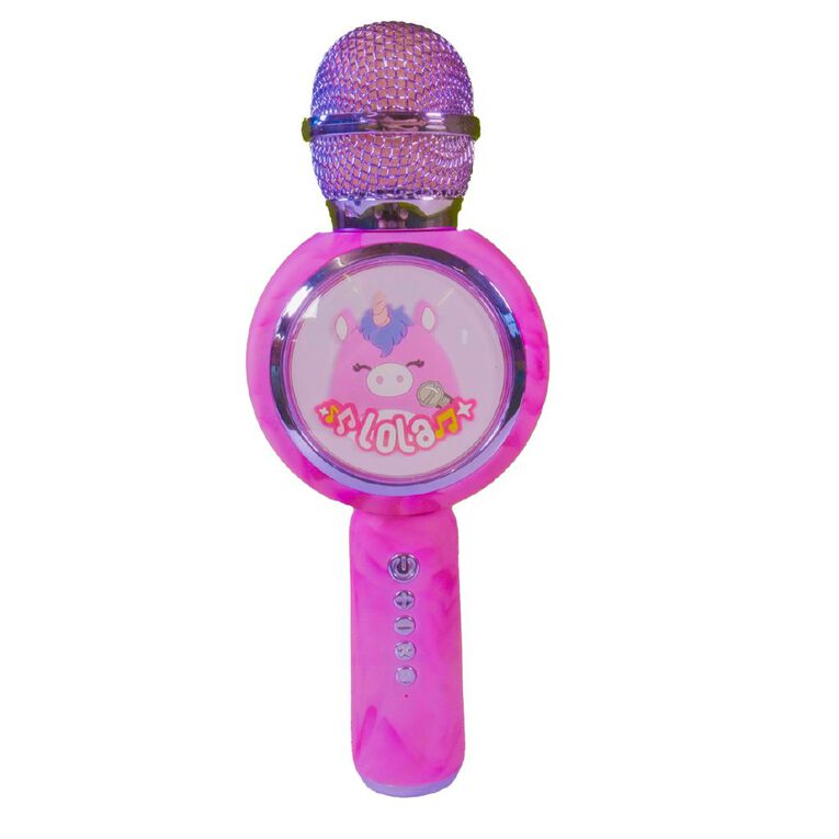Squishmallows Karaoke Microphone Lola The Unicorn, , hi-res