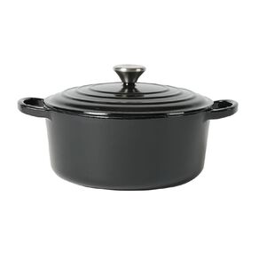 Living & Co Cast Iron 24cm Black