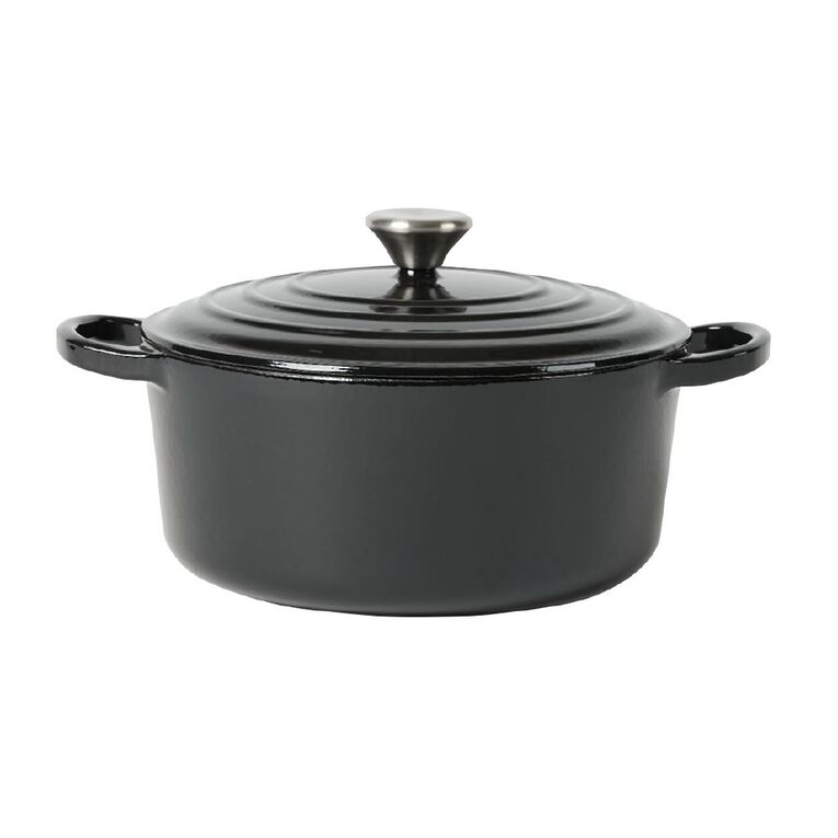 Living & Co Cast Iron 24cm Black, , hi-res