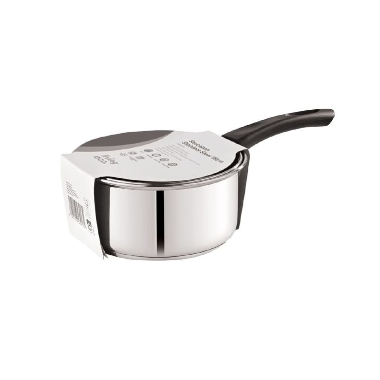 Living & Co Saucepan Stainless Steel, , hi-res