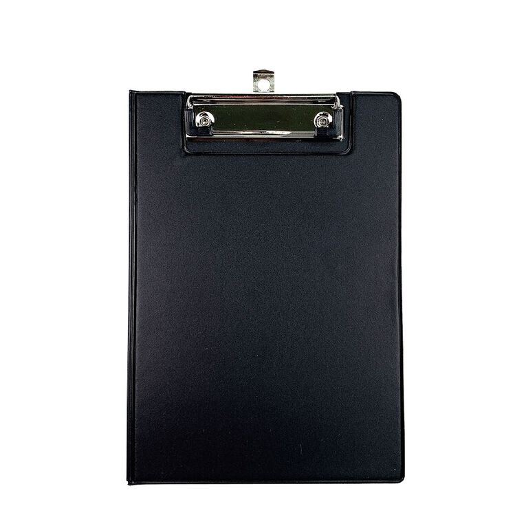 WS Clipboard Double PVC Black A5, , hi-res