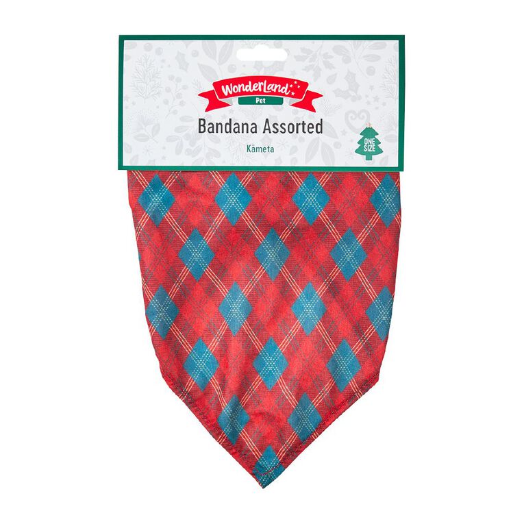Wonderland Pet Christmas Bandana Assorted, , hi-res