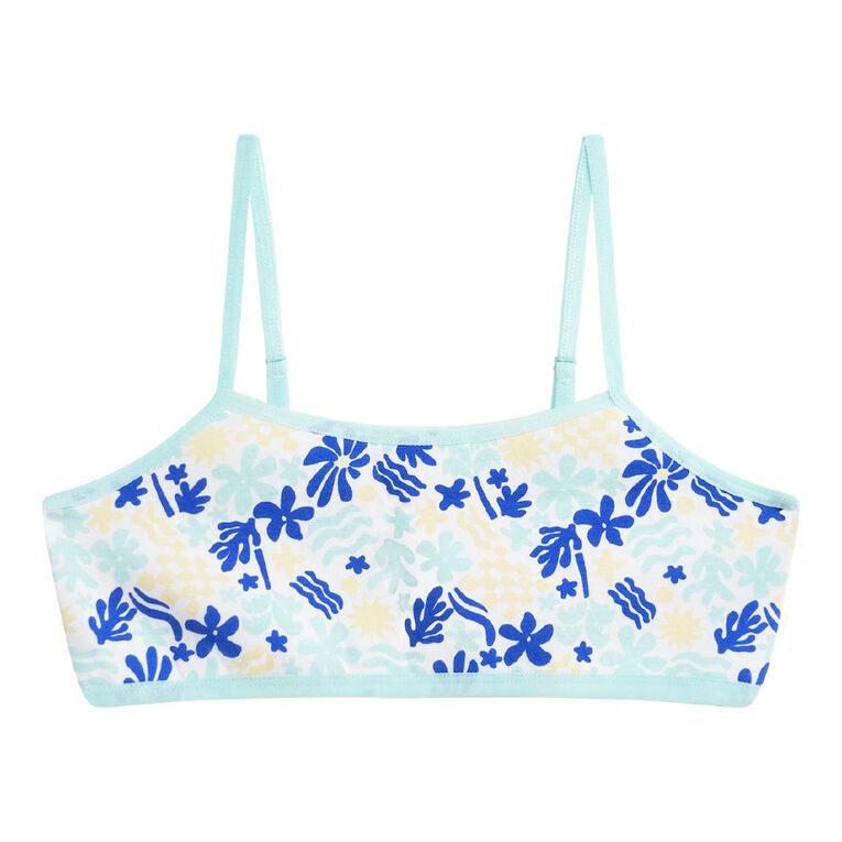 H&H Girls' Crop 2 Pack, Blue Mid, hi-res