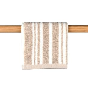 Maison d'Or Striped Face Towel Grey Light 30cm x 30cm