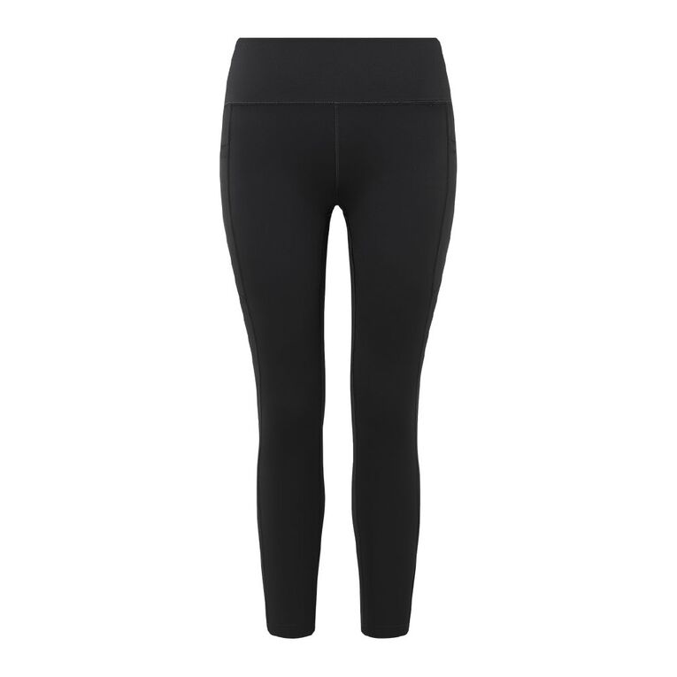 Active Intent Women's Side Pocket 7/8 Leggings, Black, hi-res