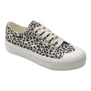 H&H Women's Chunky Canvas Platform Sneakers