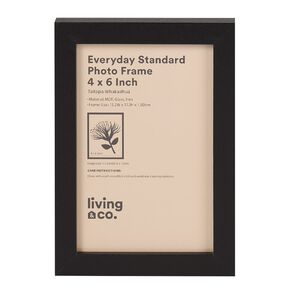 Living & Co Everyday Standard Photo Frame Black 4in x 6in