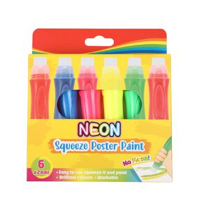 Squeezed Poster Paint Neon
