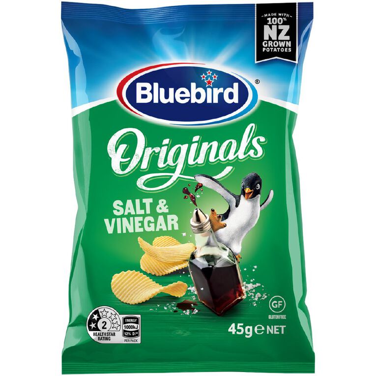Bluebird Originals Salt & Vinegar 45g