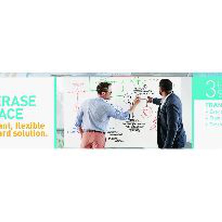 PostIt Dry Erase Surface Whiteboard Film Roll 900 x 600mm White White