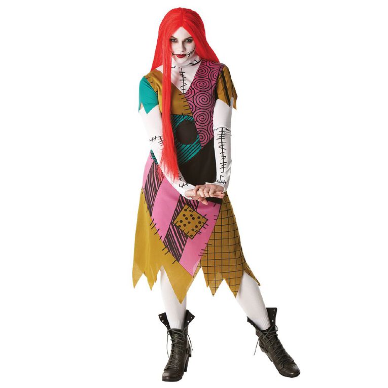 Nightmare Before Christmas Sally Finkelstein Adult Costume Yellow Medium, Yellow, hi-res