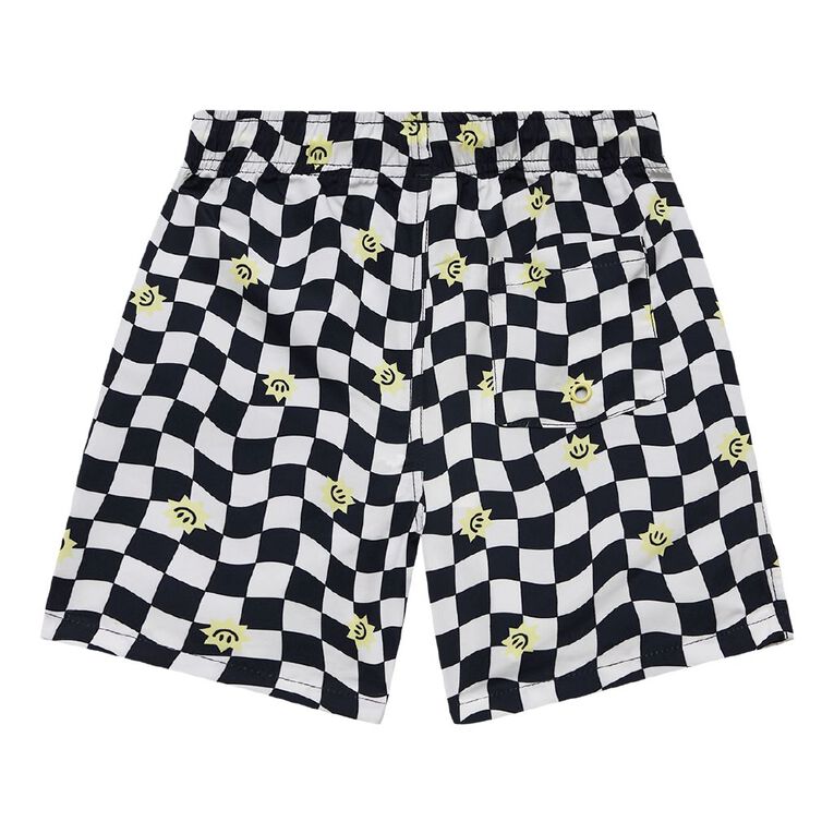 Young Original Microfibre Swim Shorts, Cream, hi-res