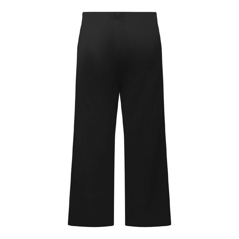 H&H Curve Women's Wide Leg Ponte Pants, Black, hi-res