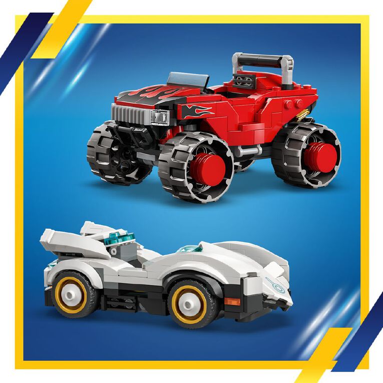 LEGO Sonic Silvers Car vs Knuckles Monster Truck 77118, , hi-res