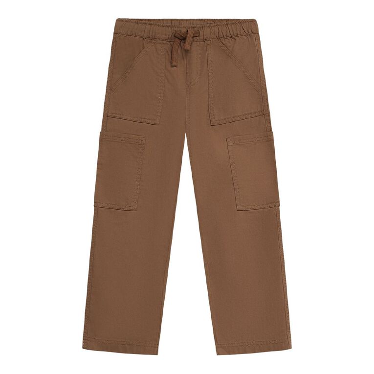 Young Original Woven Patch Pocket Pants, Brown Light, hi-res