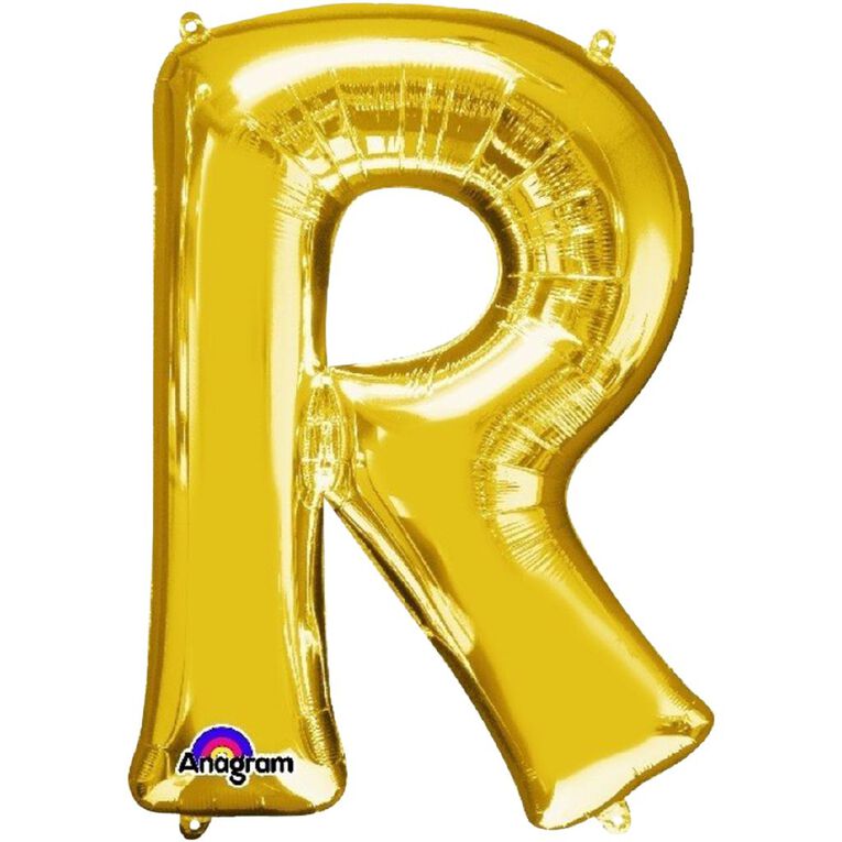 Anagram Small-Size Air Letter R Gold Balloon, , hi-res
