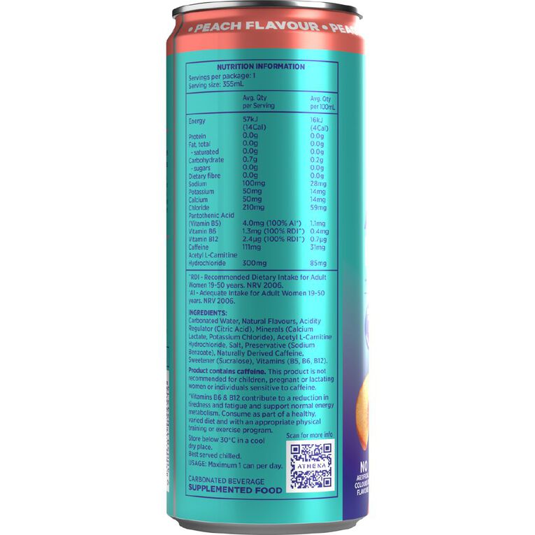 Athena Rtd Energy And Electrolytes Peach, , hi-res