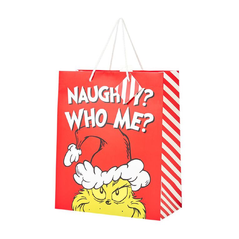 Grinch Christmas Gift Bag Assorted Large, , hi-res