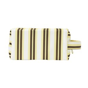 Poppi Toiletry Bag with Handle Stripe Yellow