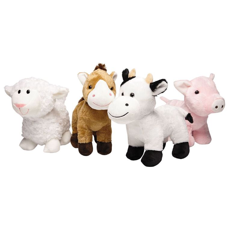 Play Studio Farm Animal Plush 25cm Assorted Assorted The Warehouse