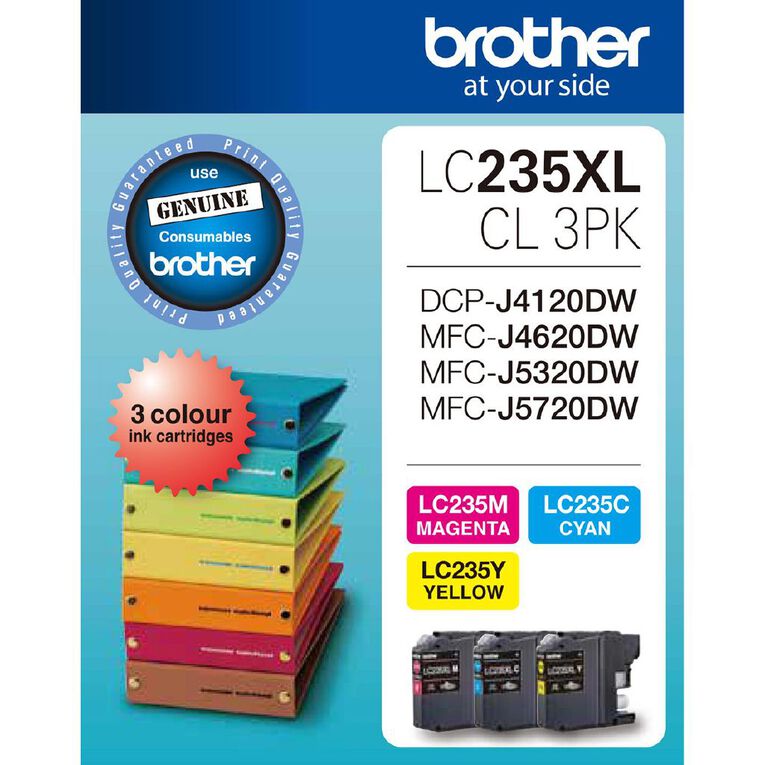Brother Ink LC235XL Colour 3 Pack (1200 pages), , hi-res