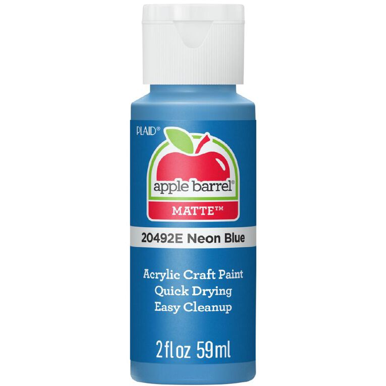 Apple Barrel Acrylic Neon Blue 60ml, , hi-res