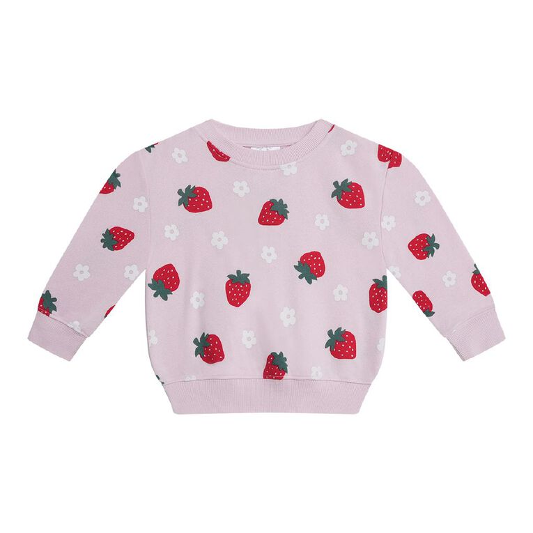 Young Original Preschool Printed Sweatshirt, Pink Light, hi-res