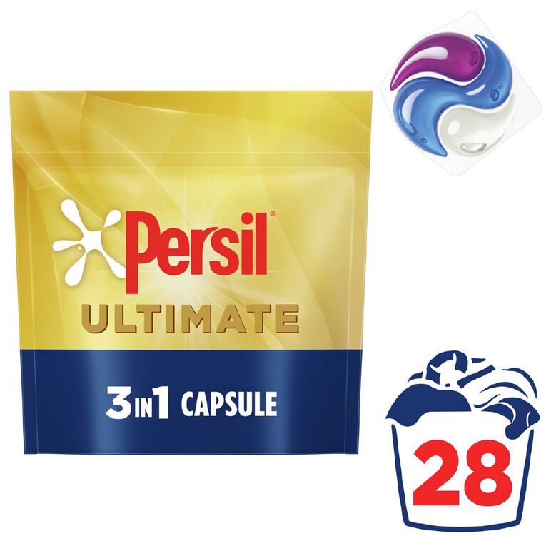 Persil Ultimate 3-in-1 Capsules 28 Pack, , hi-res