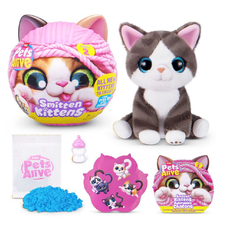 Zuru Pets Alive Smitten Kittens Interactive Plush Series 2, , hi-res