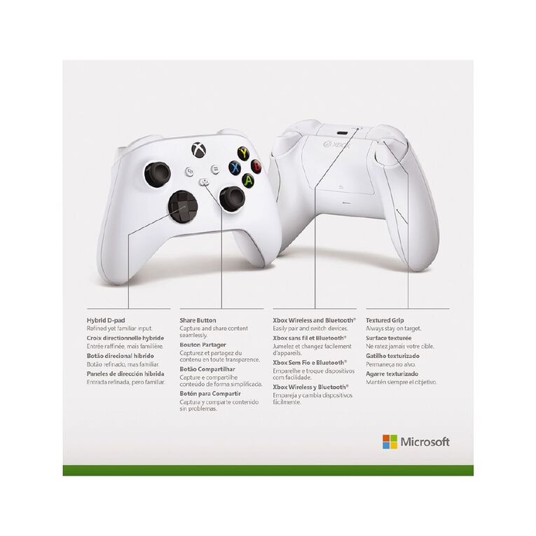 Xbox Wireless Controller Robot White, , hi-res