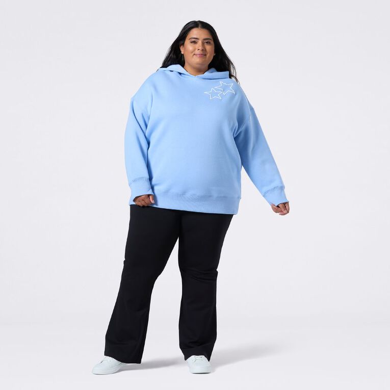 H&H Curve Women's Graphic Hoodie, Blue Light, hi-res