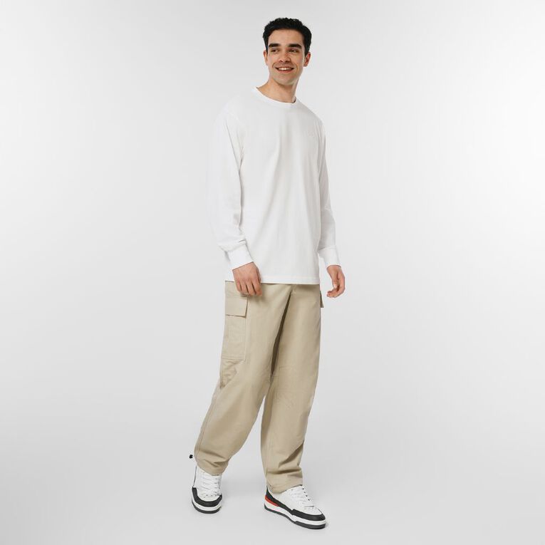 Garage Men's Pants Relaxed Elastic Waist, Brown Light, hi-res