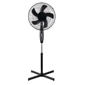 Living & Co Pedestal Fan with Timer Black 40cm