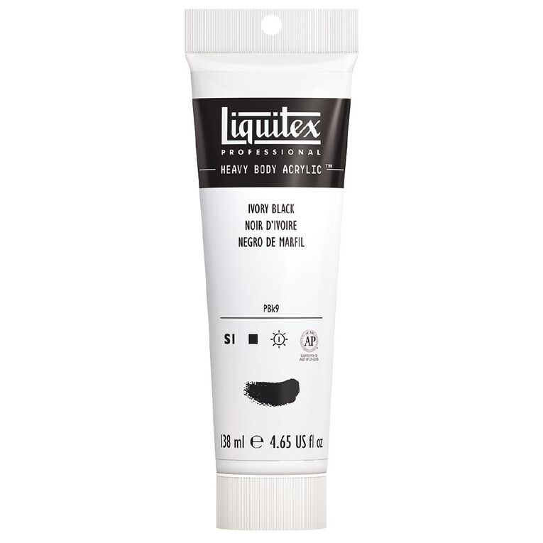 Liquitex Heavy Body Acrylic 138ml Black, , hi-res