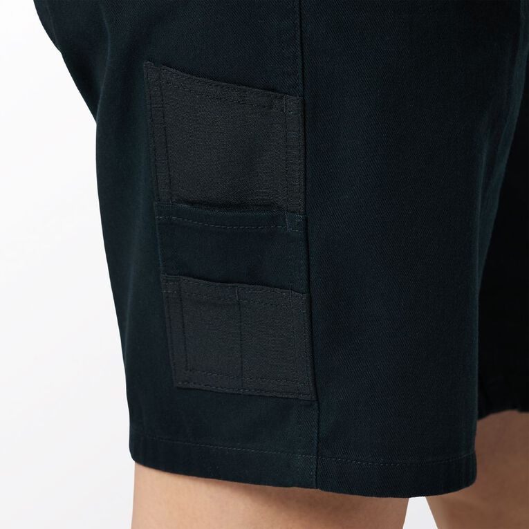 Rivet Women's Utility Shorts, Black, hi-res