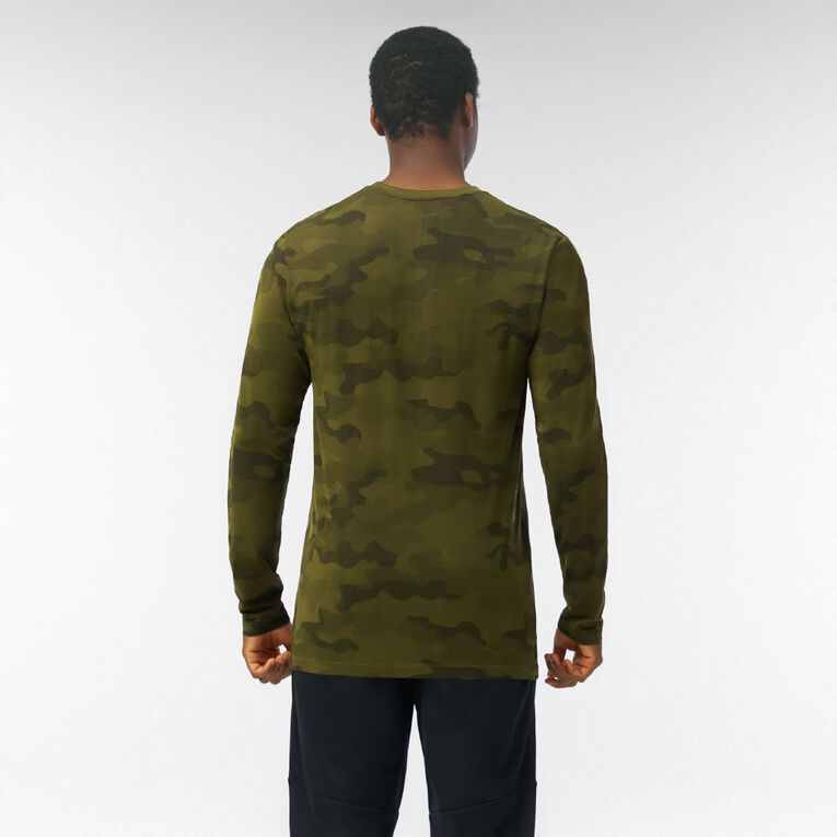 Active Intent Men's Longsleeve Seamless Tee, Green Dark, hi-res