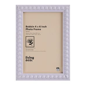 Living & Co Bobbin Frame Lilac 4in x 6in
