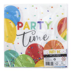 Party Inc Party Time Napkins 20 Pack