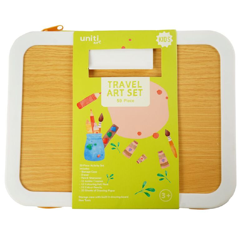 Uniti Kids Travel Art Set 59 Piece, , hi-res
