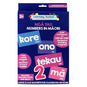 Learning Toolbox Magnetic Numbers in Te Reo Maori 62 Pieces