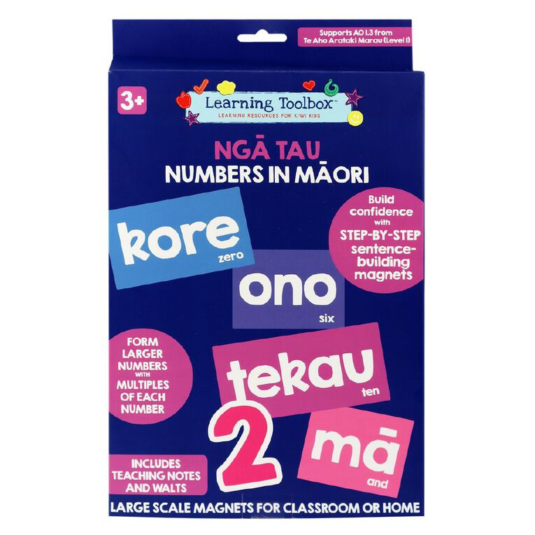 Learning Toolbox Magnetic Numbers in Te Reo Maori 62 Pieces, , hi-res