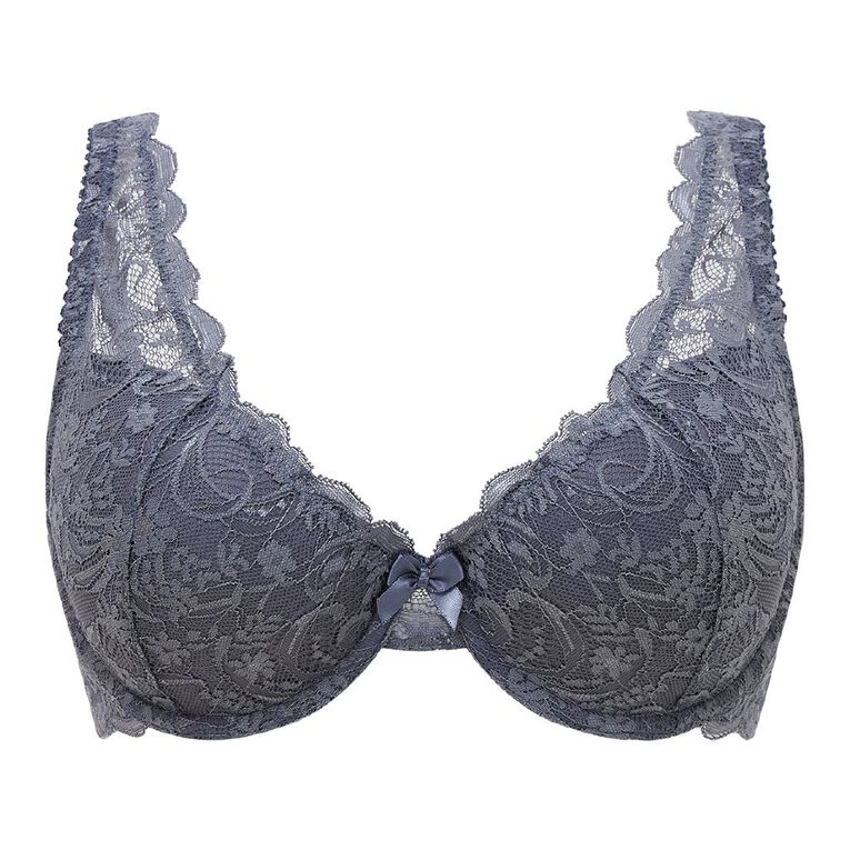 H&H Women's Florence Contour Bra, Grey Dark, hi-res