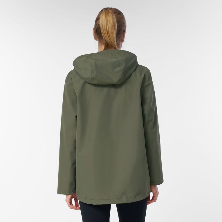 Active Intent Women's Raincoat, Green Mid, hi-res