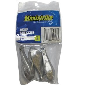 Maxistrike Fishing Sinkers Reef 3 oz 3 Pack