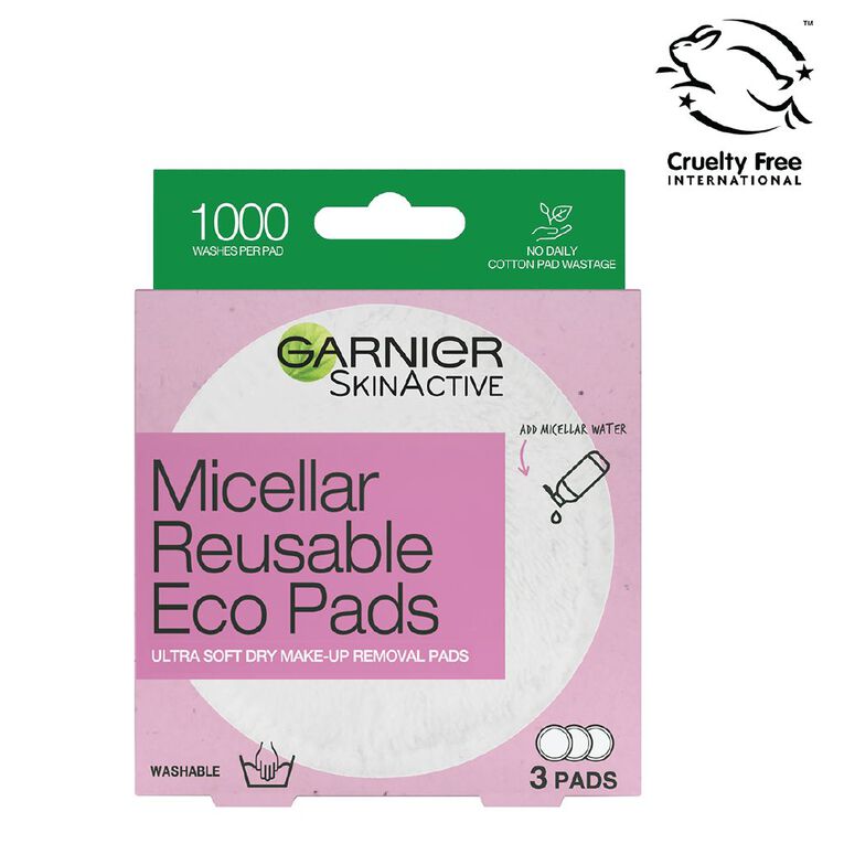 Garnier Micellar Cleansing Eco Pads 3 Pack, , hi-res