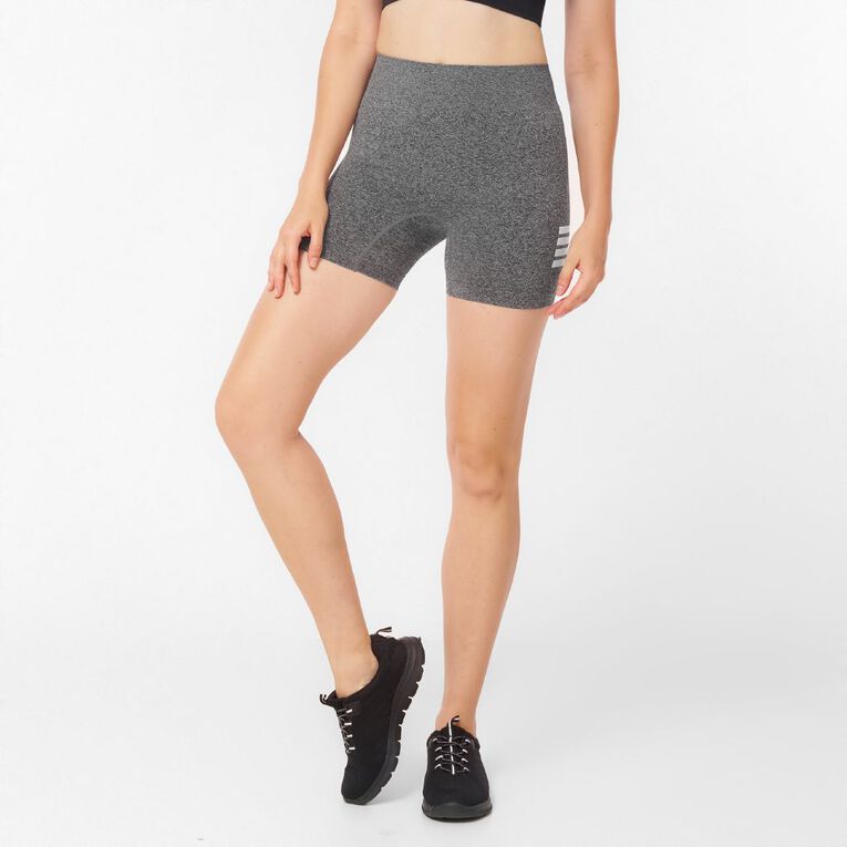Active Intent Women's Seamless Shorts Grey Dark The Warehouse