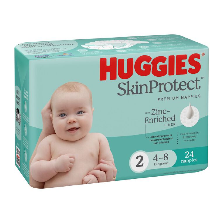 Huggies Infant Nappies 4-8kg Size 2 24 Pack, , hi-res