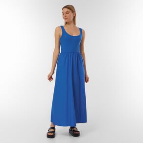 H&H Women's Rib Tank Mix Dress Maxi